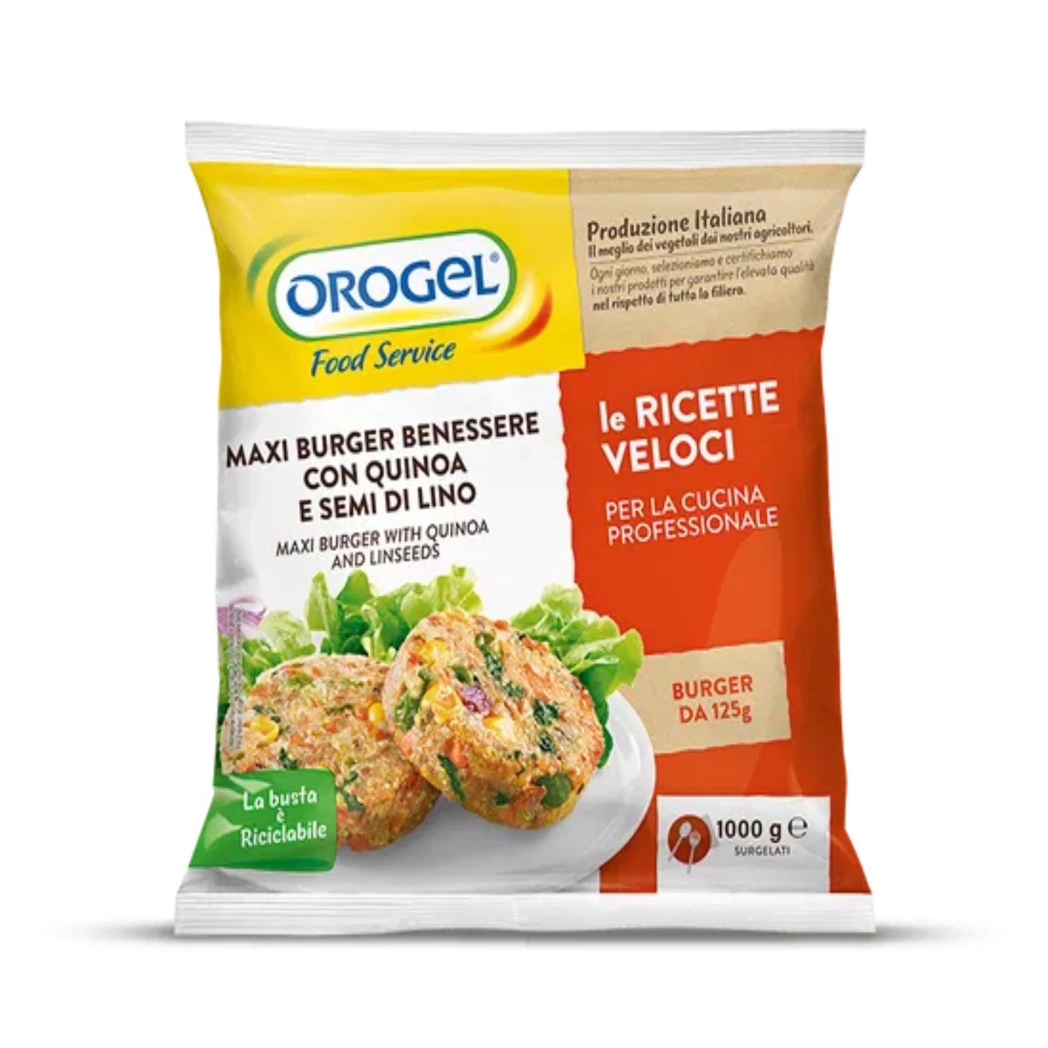 Maxi Burger Benessere con Quinoa e Semi di Lino